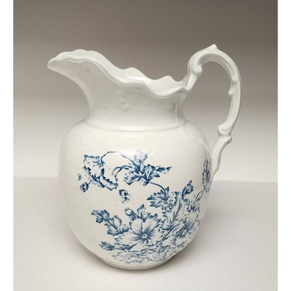 Warranted England Antique 1940s 5pc Pitcher/ Basin Wash Set Super Rare Find - Picture 12 of 16